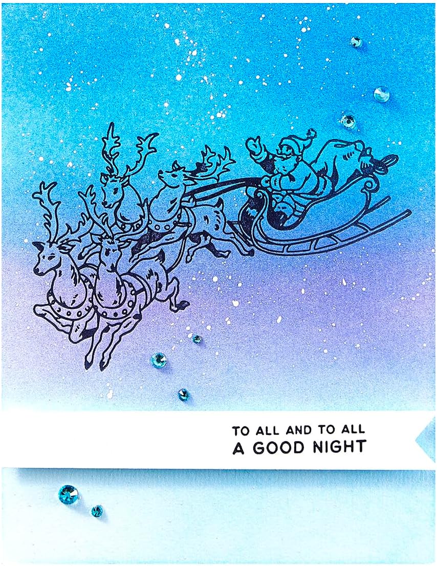 Spellbinders BP-221 Santa's Sleigh Press Plate & Die Set from The Glad Tidings Collection by Simon Hurley