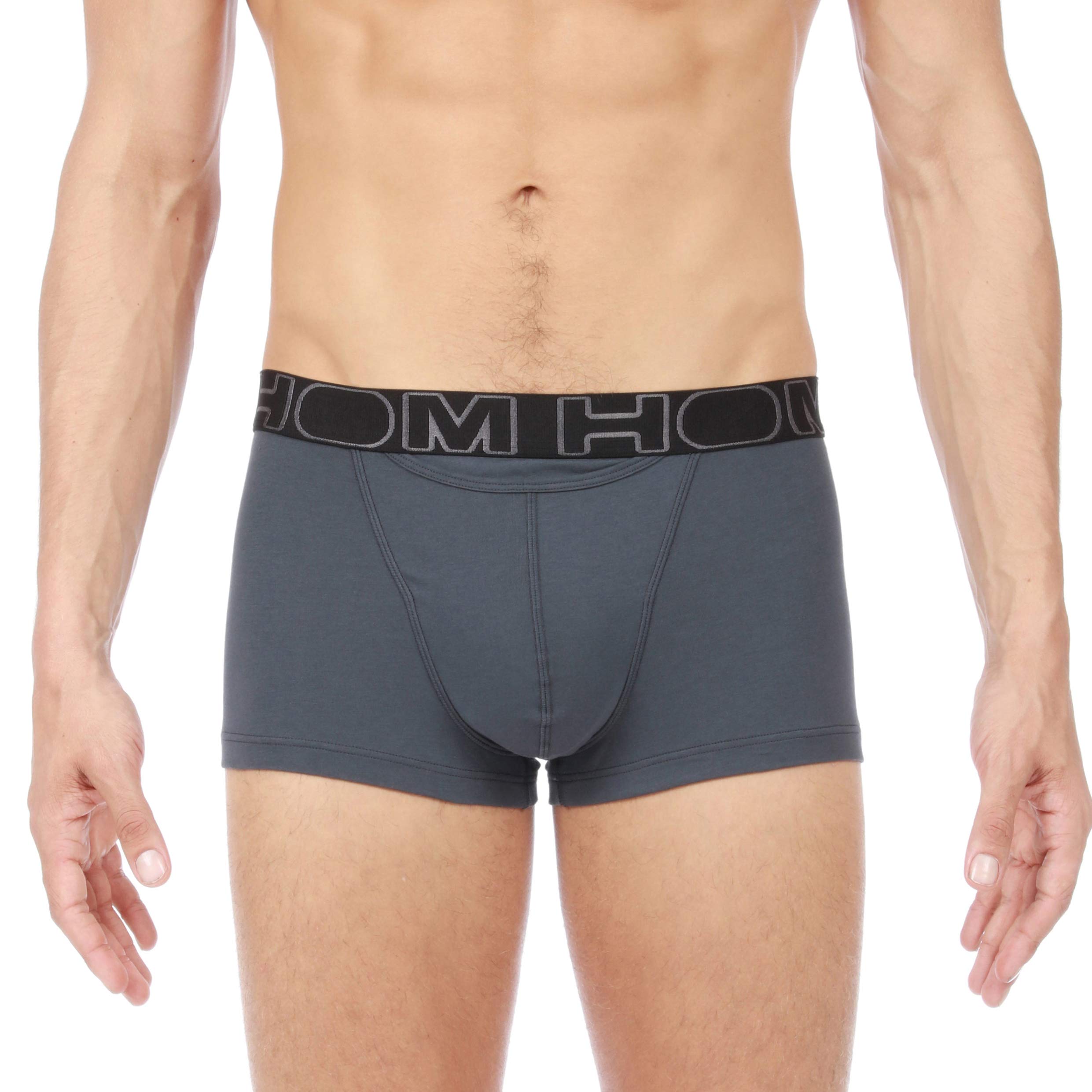 HOM, Mens, Boxerlines 2-Pack HO1 Boxer Briefs, Navy Blue, Grey, M