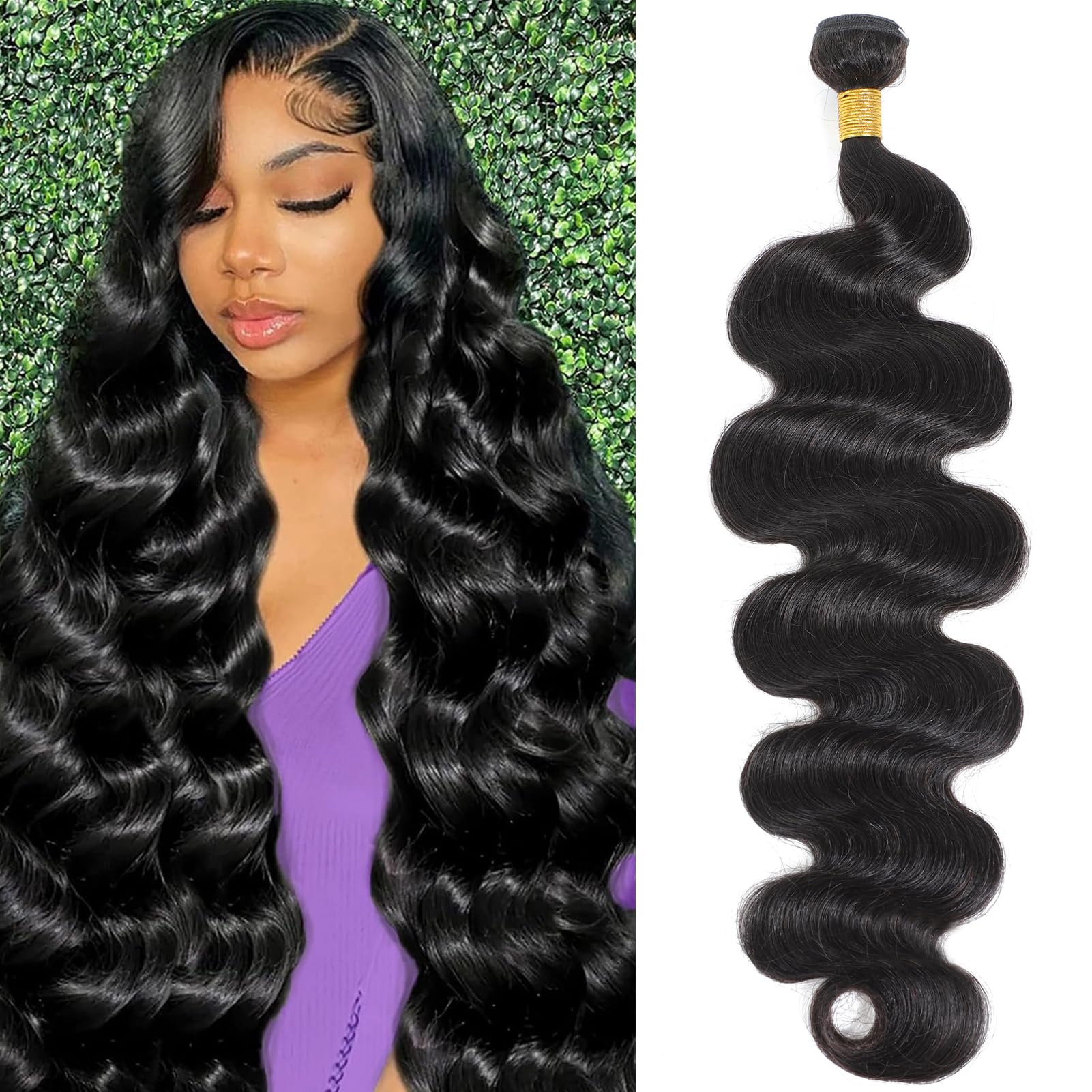 Brazilian bundles 18in-26in $65 per bundle Amazon.com : Body Wave Bundles Human Hair 18 18 18 Inch  main image 2