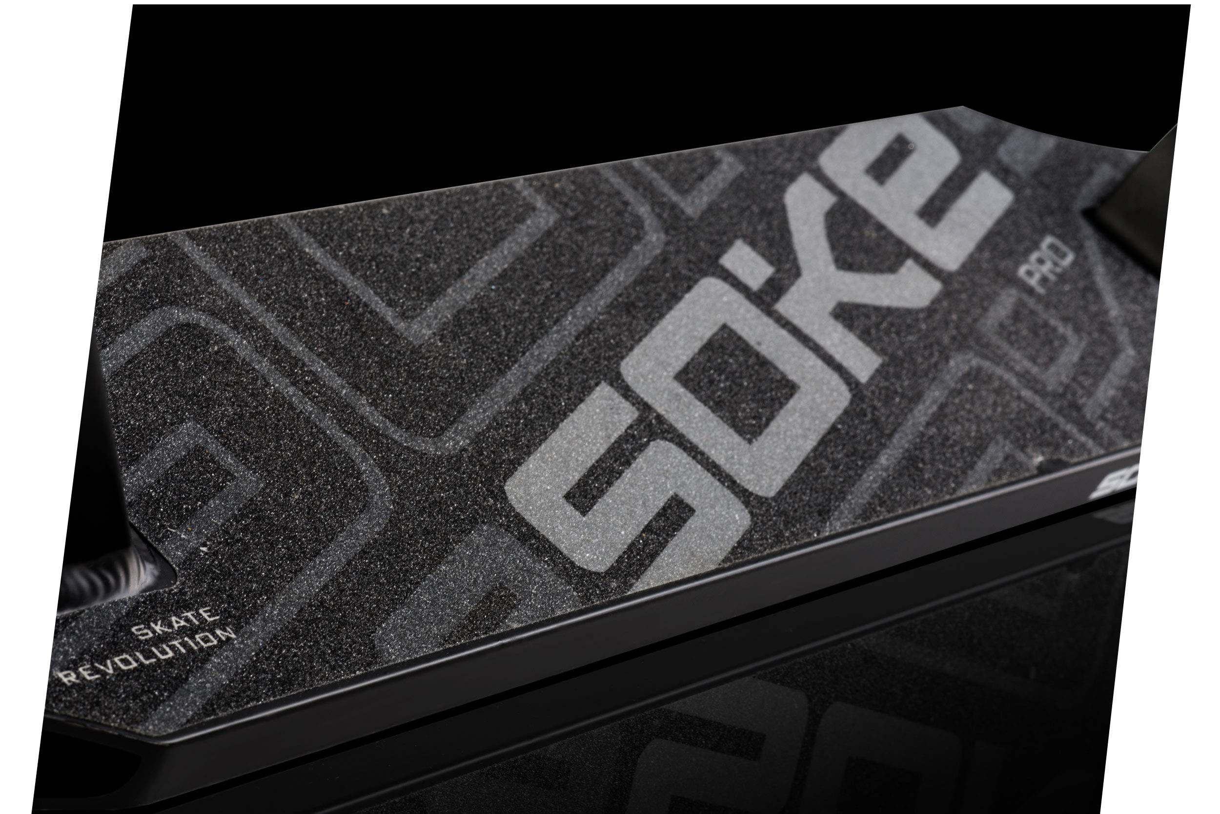 SOKE Stunt Scooter Pro Kick-Scooter con rodamientos de Bolas ABEC 9 Trick Scooter para Adultos y niños Dos Ruedas Freestyle Cityroller | 2 Ruedas | Capacidad de Carga 100kg (Negro-Oro)