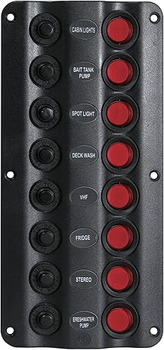 INDICADOR ULTRAVIOLETA LED DE LA UL DEL PANEL DE INTERRUPTOR DE LA GANGA DEL DISEÑO DE LA ONDA A PRUEBA DE SAL