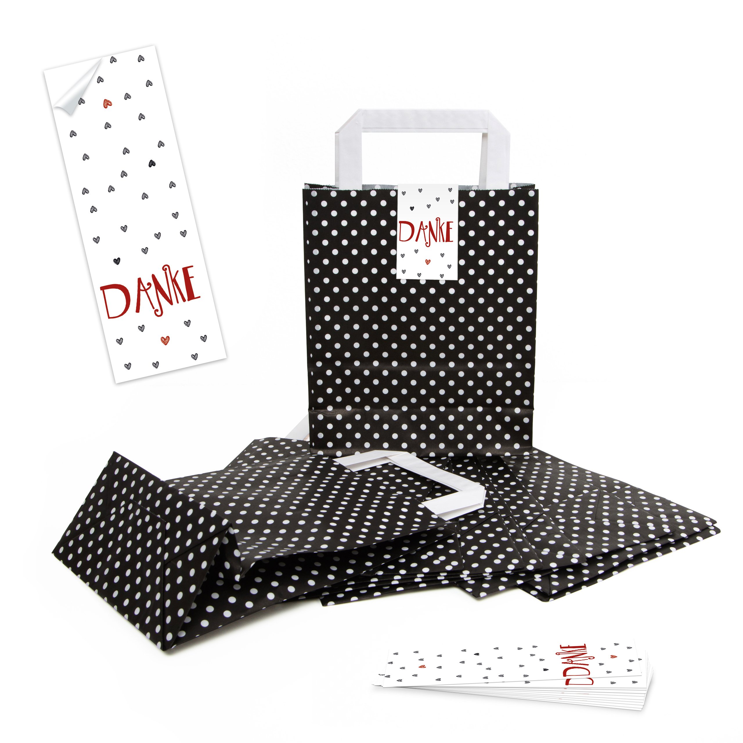 Logbuch-Verlag Lot De 10 Petits Sacs En Papier Cadeaux Avec Anse Et