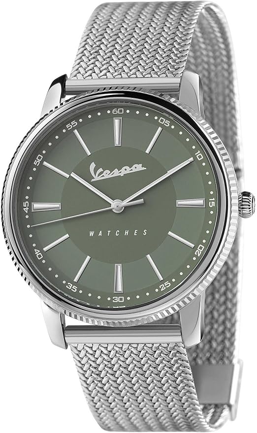 Amazon.com: Vespa Heritage Mens Analog Japanese Quartz Watch with Stainless  Steel Bracelet VA01HER-SS10BM : Clothing, Shoes \u0026 Jewelry