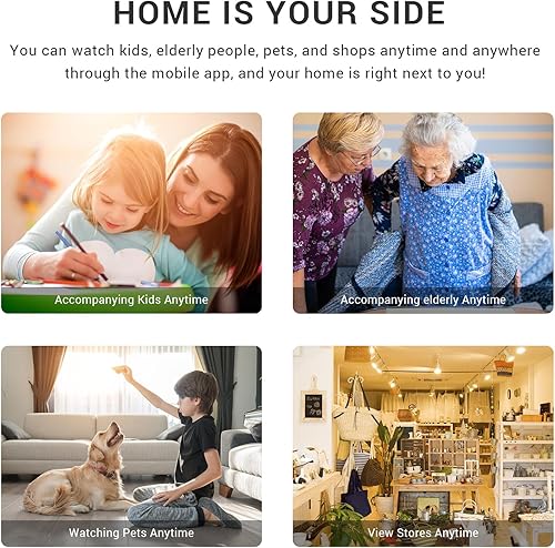 Miniatura 5 de ZHUDELE Pan Tilt Dome Security Camera,2MP HD 2.4G WiFi Smart Indoor Camera,with Night Vision,Two-Way Audio,Motion Detection,Shared by Family