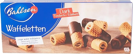 Rolinhos de Wafer com Cobertura de Chocolate Amargo Bahlsen Caixa 100g
