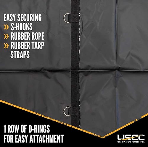 Miniatura 5 de US Cargo Control Lona ahumada de alta resistencia, 10 pies de largo x 12 pies de ancho, protege tu carga del humo, la suciedad y el hollín,