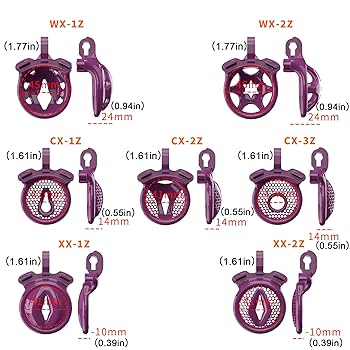 Amazon | Kutocesy 貞操帯 男性 5 つのリング樹脂の平らな貞操