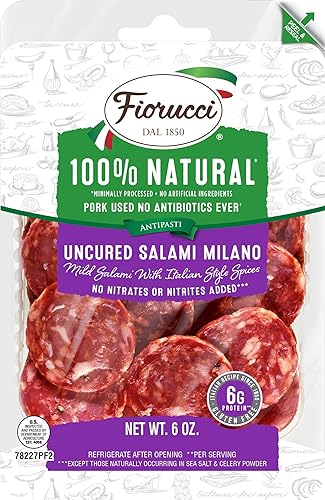 Miniatura 14 de Fiorucci Pepperoni XL, sabor ahumado natural picante, sin gluten, 0.18 onzas de proteína, 4 onzas (paquete de 12)