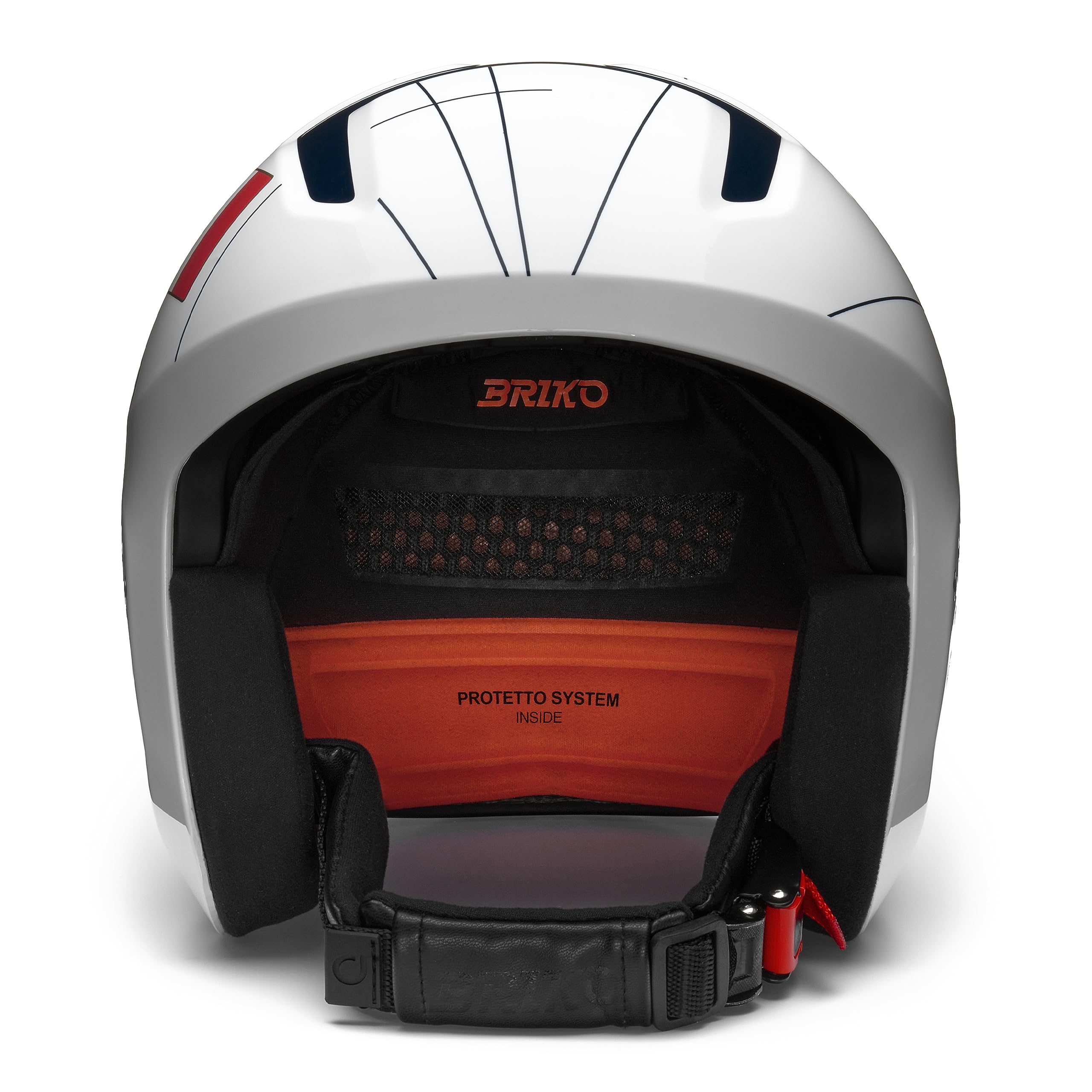 Briko Vulcano 2.0 France, Helmet Unisex Adulto, Bianco, XS
