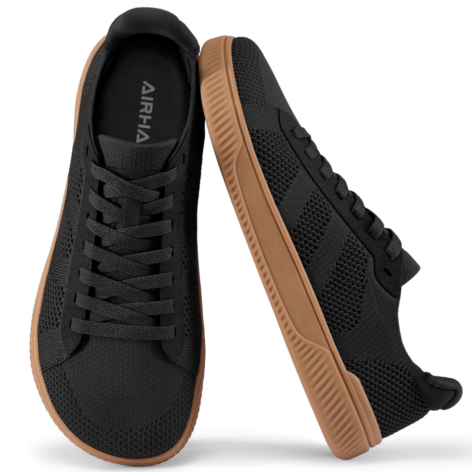 AIRHAS Mens Wide Toe Box Barefoot Shoes Zero Drop Fashion Sneakers for Men Walking Casual Minimalist Shoes