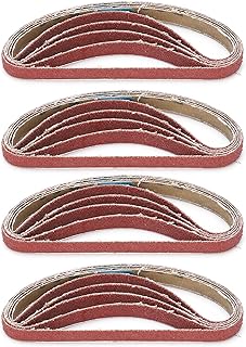 Sanding Belts, 20Pcs 330x10mm Aluminum Oxide Sanding Belt Edge Sander Belts Sandpaper 40/60/80/100/120/150/180/240/320/600 Grits(100#)