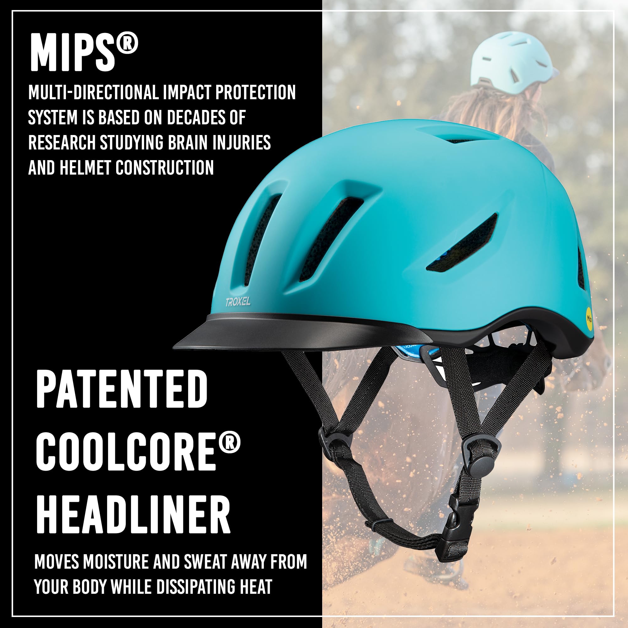 Troxel Terrain Helmet W/MIPS, Black Duratec, Large - View #13