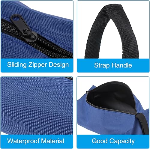 Miniatura 10 de PATIKIL Bolsa de herramientas con cremallera de 12 pulgadas, paquete de 2 bolsas de herramientas multiusos, bolsa impermeable, organizador de