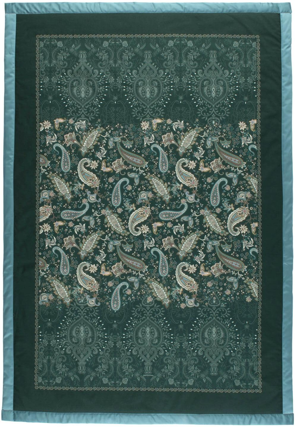 Bassetti Monnalisa 9333433 Plaid 100% Cotton in Green V1 Dimensions: 135 x 190 cm