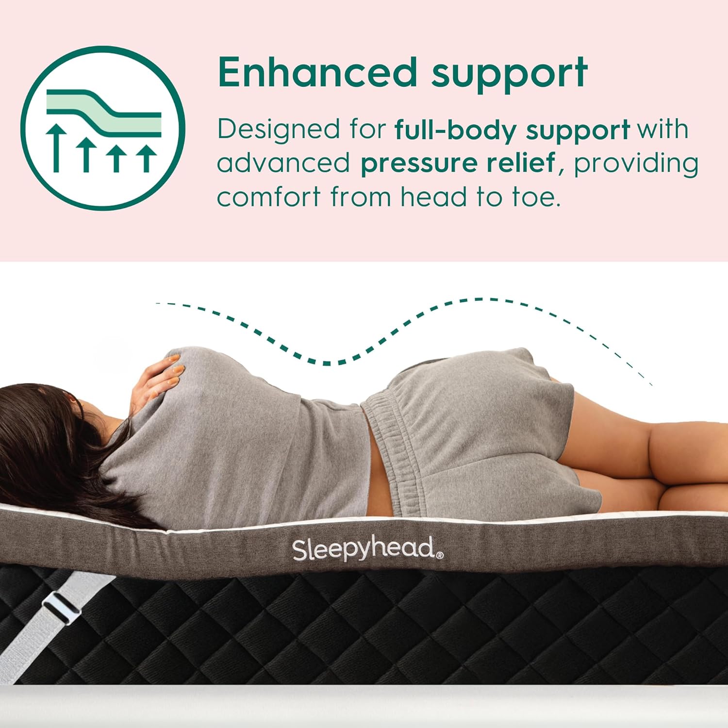 Sleepyhead King 3 Inch Premium Super Mattress Topper – Gel & Copper Infused Memory Foam Bed Topper – Cooling, Soft Support + Comfort, Foam Made in USA, CertiPUR-US Certified (King 3")
