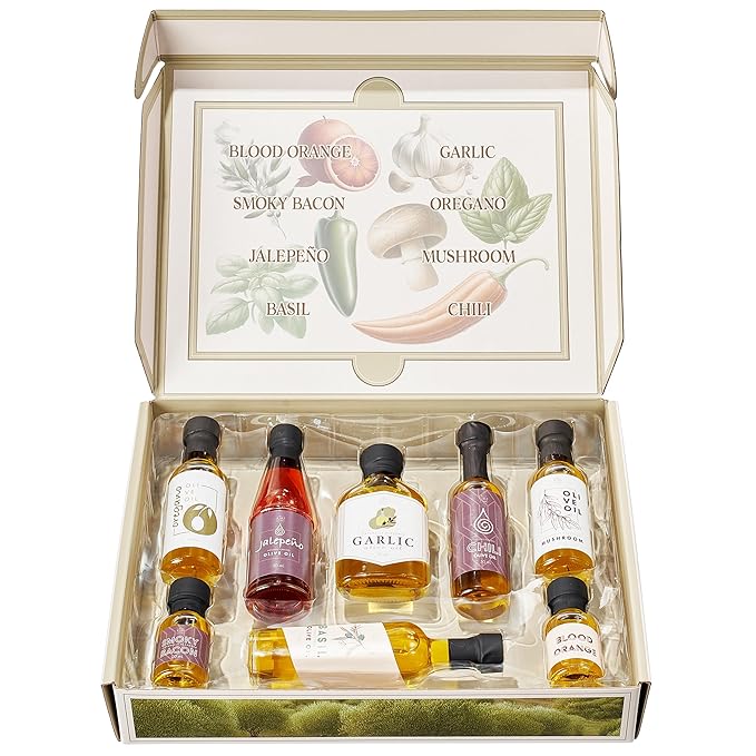 Kiri & Sons Set de 8 Aceites de Oliva Gourmet Saborizados miniatura 3