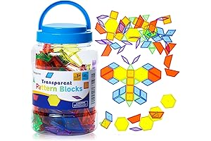Battat Light Table Translucent Pattern Blocks Manipulatives
