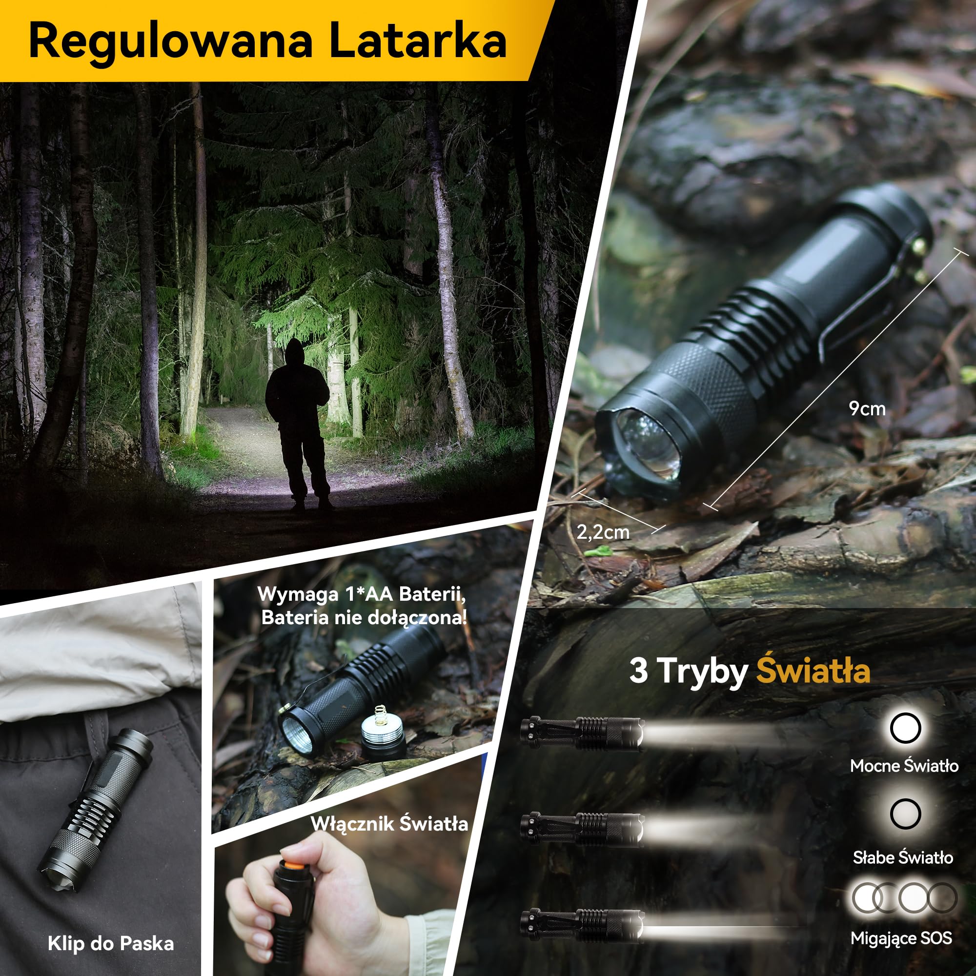 Wielofunkcyjny zestaw survivalowy 13 w 1 i akcesoria kempingowe, krzemień, karta wielofunkcyjna, koc awaryjny, latarka na kemping, wędkowanie, polowanie (nóż 13 w 1)