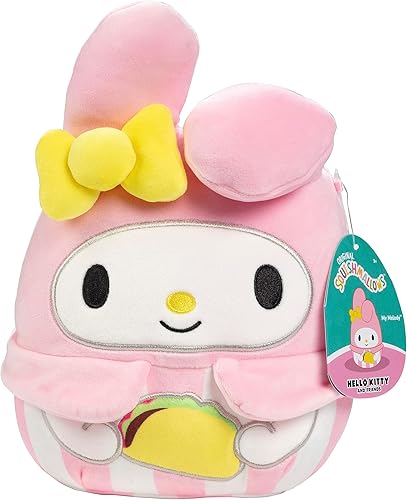 Squishmallows Peluche de la serie My Melody with Taco Food Truck de 8 pulgadas, Kellytoy oficial, juguete coleccionable suave y esponjoso de Hello disponible en Yaxa Peru