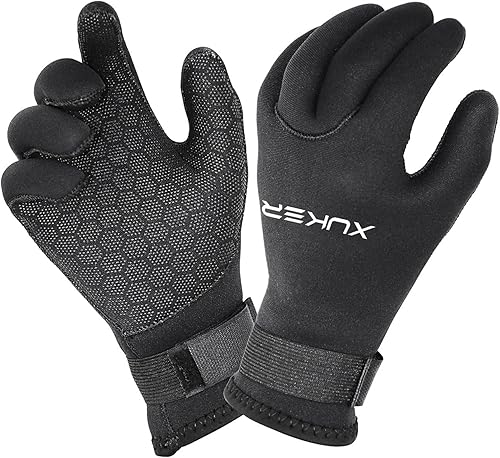 XUKER Guantes de agua, de neopreno de 0.118 pulgadas y 0.197 pulgadas, guantes de invierno para buceo, esnórquel, surf
