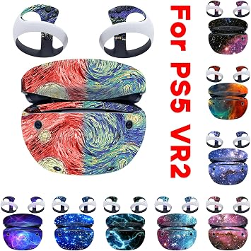 Skin Sticker PS-5 VR2 Headset Controller PVC Decal Multi Color Wrap Cover Protective Film Quest2 Accessory Decal