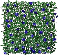 Vista 20 de Pantalla de Privacidad de Valla Expandible para Balcón Patio Exterior, Panel Decorativo de Cercado de Hiedra Artificial, Setos Artificiales