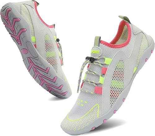 Miniatura 3 de MAYZERO Zapatos de agua para hombres y mujeres, zapatos de surf, playa, piscina, zapatos de punta ancha, senderismo, zapatos de agua, zapatillas de