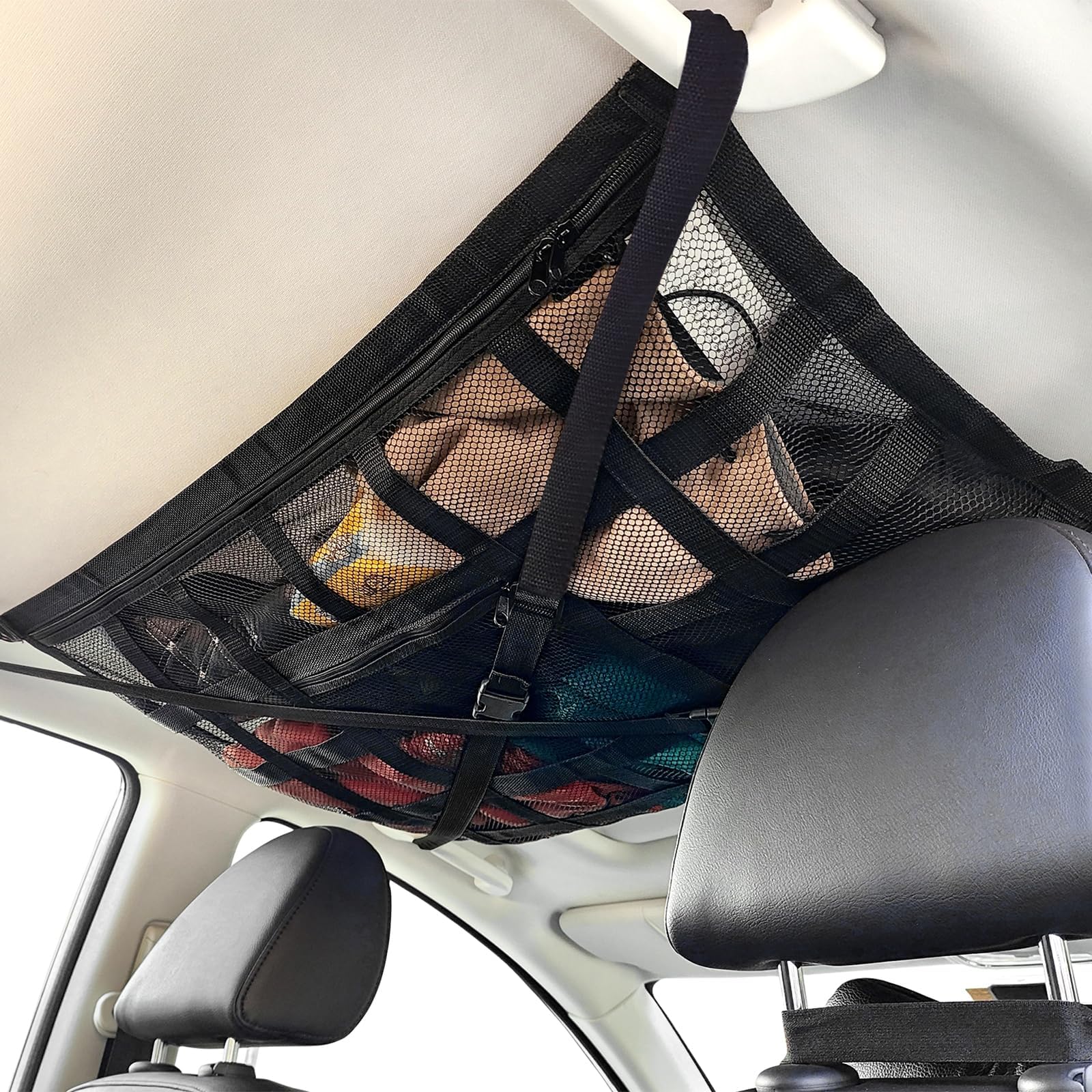 DEERMOTO Upgraded Car Ceiling Cargo Net 31.5"x21.7" Car