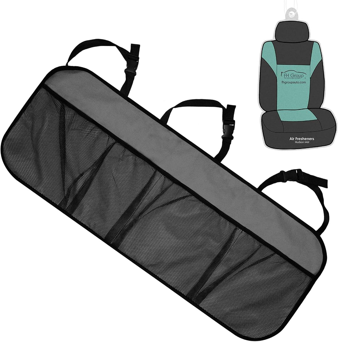 FH Group E-Z Travel Multi-Pocket Trunk Organizer, (GRAY) Universal Fit, Waterproof Large Capacity Hanging Car Organizer Seat Back Protectors Multi-Pocket Car Travel Storage Durable Foldable Storage
