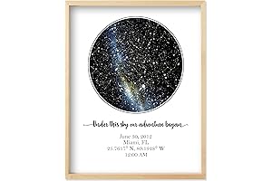 Custom Star Map - Personalized Star Map: Capture Your Cherished Night Sky