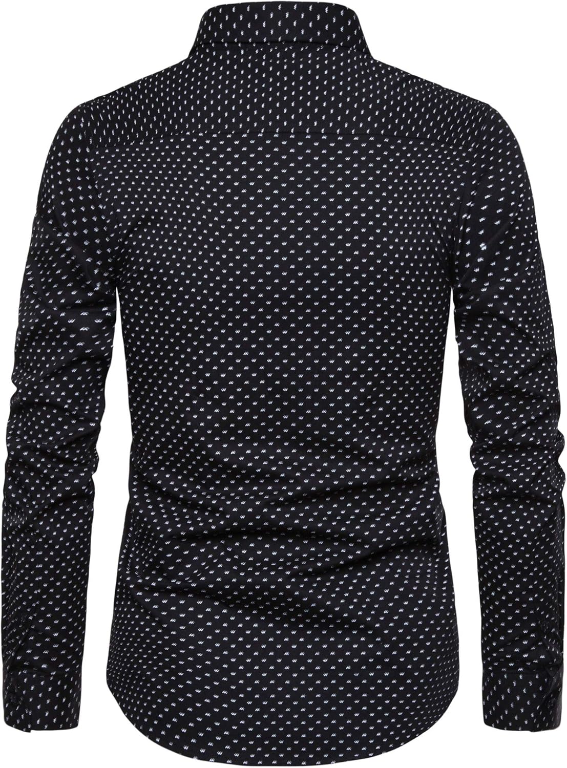 MUSE FATH Men's Printed Cotton Casual Long Sleeve Regular Fit Dress Shirt - Image 3