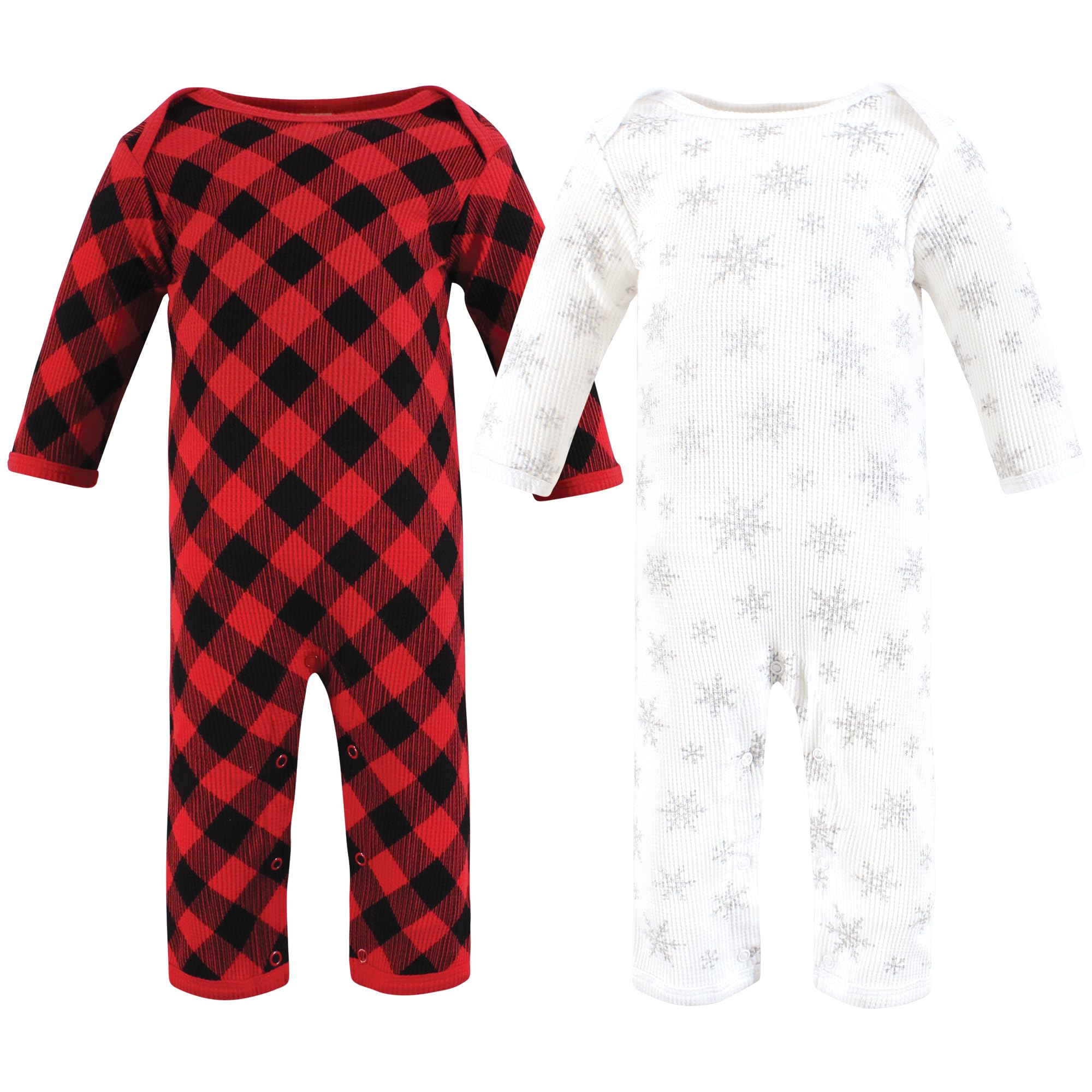 Hudson Baby Unisex Baby Thermal Coveralls 2pk