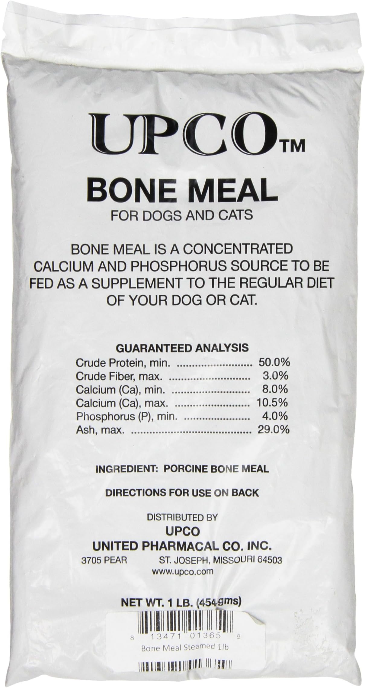 Bone Meal Steamed Bag Supplement, 1-Pound