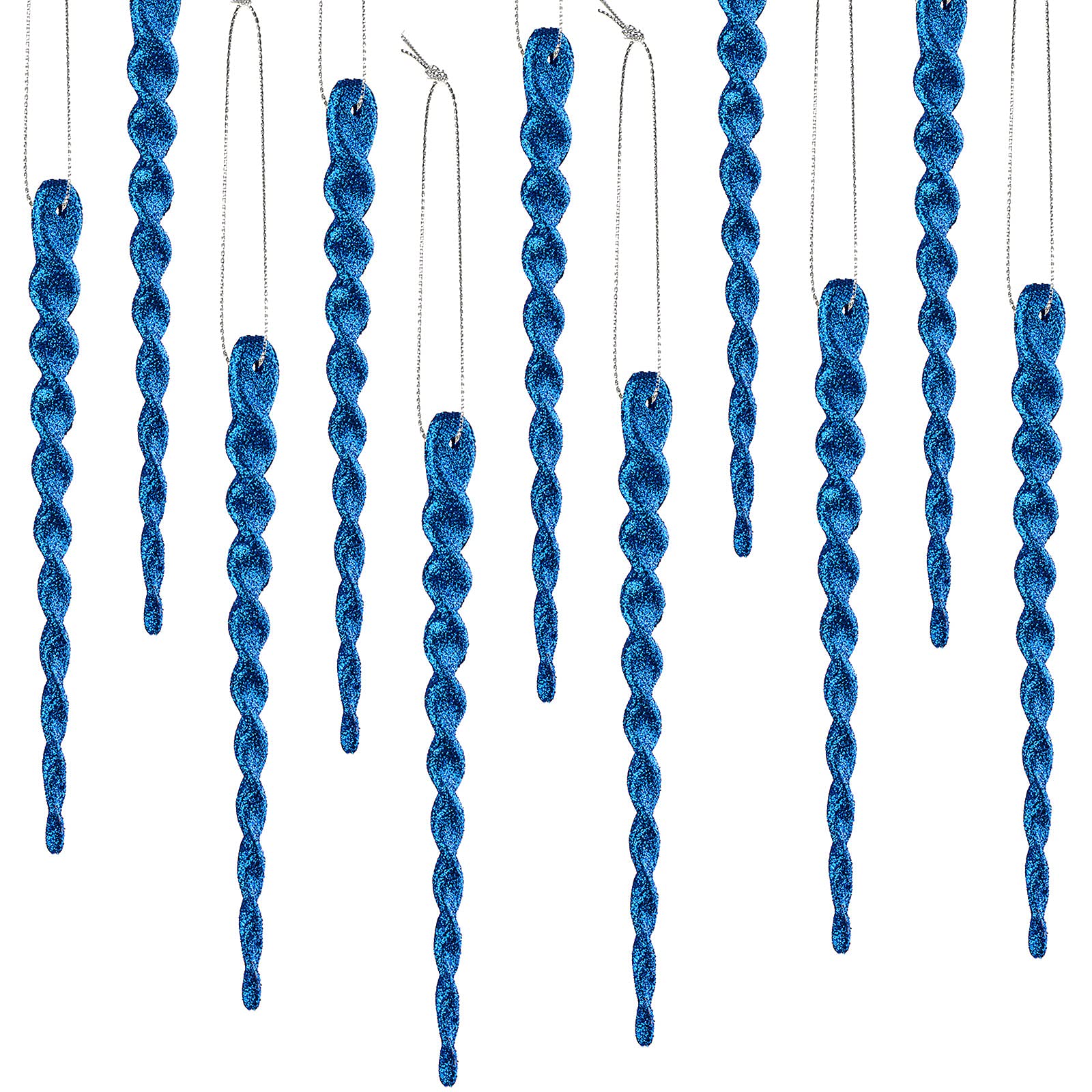 Glaçon plastique Noël bleu incassable déco sans risque pour enfants