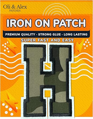 Miniatura 98 de Parches de letras termo-adhesivas de alta calidad – Lindas letras para ropa – Parche universitario para ropa – Letras bordadas de 4 1/2 parches