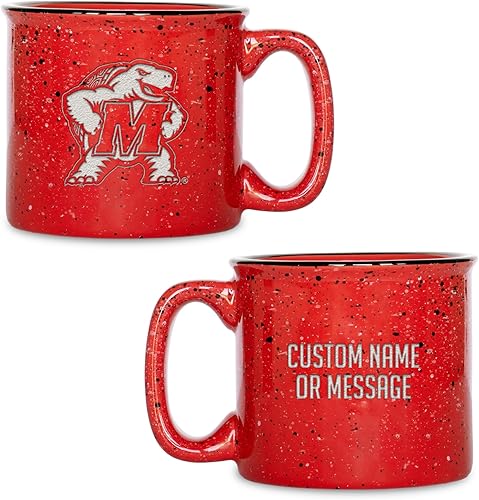Miniatura 20 de Rico Industries NCAA Utah Utes - Taza de café personalizada de 12 onzas con logotipo grabado con láser profundo, taza de cerámica para acampar con