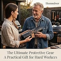 Vista 8 de Homsolver Heavy Duty Vinyl Waterproof Apron for Unisex Adult, Ultra Lightweight, Chemical Resistant Industrial Work Apron