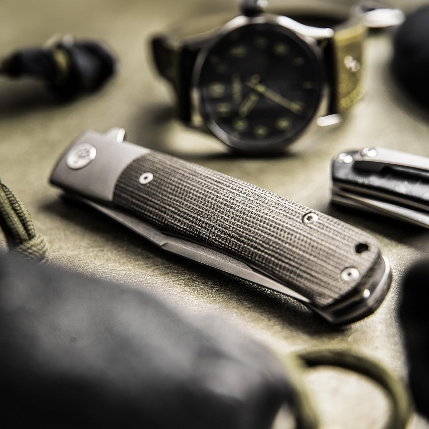 Böker SOLINGEN® TRPPR Micarta Gentleman Knife - Flipper pocket knife with clip - professional folding - MagnaCut blade - handmade EDC knife noble - frame-lock trapper with case