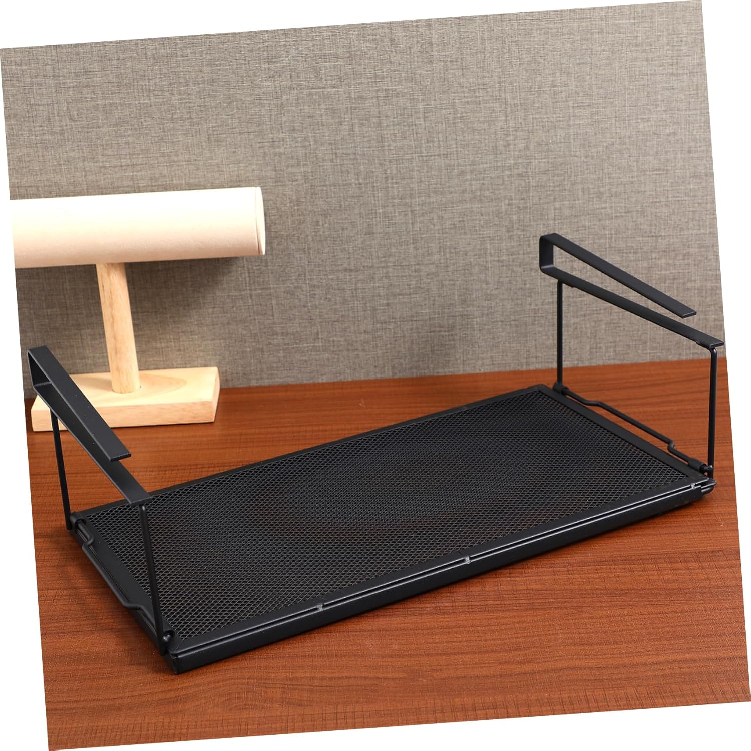 Under Shelf Storage Rack Expandable Hanging Organizer for Kitchen Pantry Shoe Cabinet Versatile Cabinet Hanging Storage Stylish Space Efficient Design