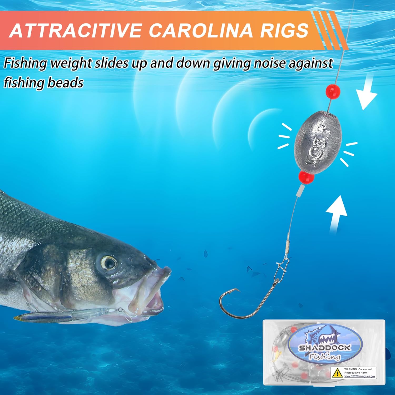 Egg Sinker Rig Kit, 4pcs Egg Weight Carolina Rigs with 14pcs Circle Hooks for Catfish Redfish Grouper Halibut Striper Saltwater Surf Fishing Bottom Fishing