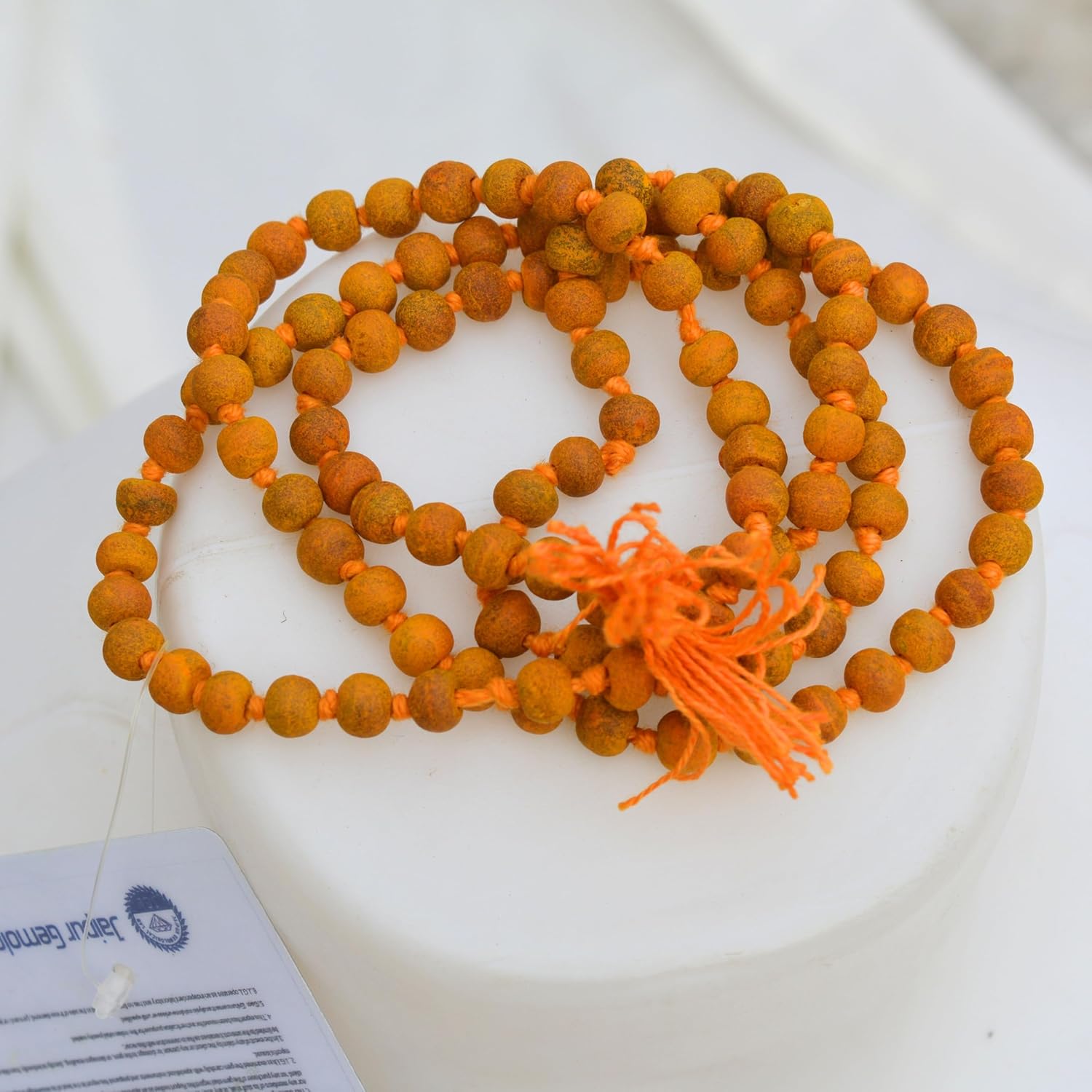 Haldi Turmeric Japa Mala – 108+1 Beads Natural Turmeric Rosary for Meditation, Chanting, Healing, Yoga, Spiritual Practice, Pooja Accessories, Hindu Prayer Beads for Peace & Energy - Image 7