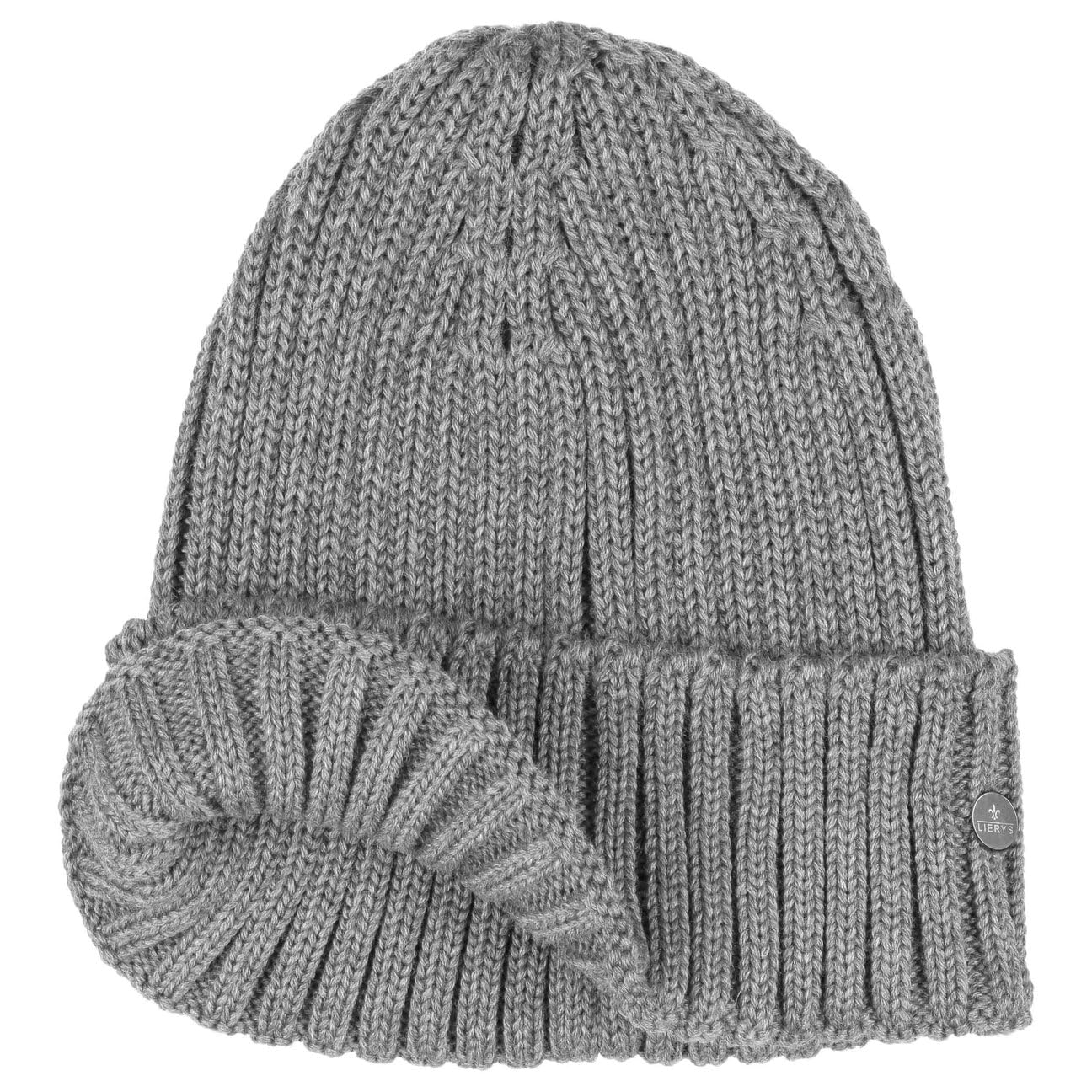 Lierys Bonnet a cotes Merino en Tricot Unicolore Fabrique en Allemagne Unisexe Automne Hiver