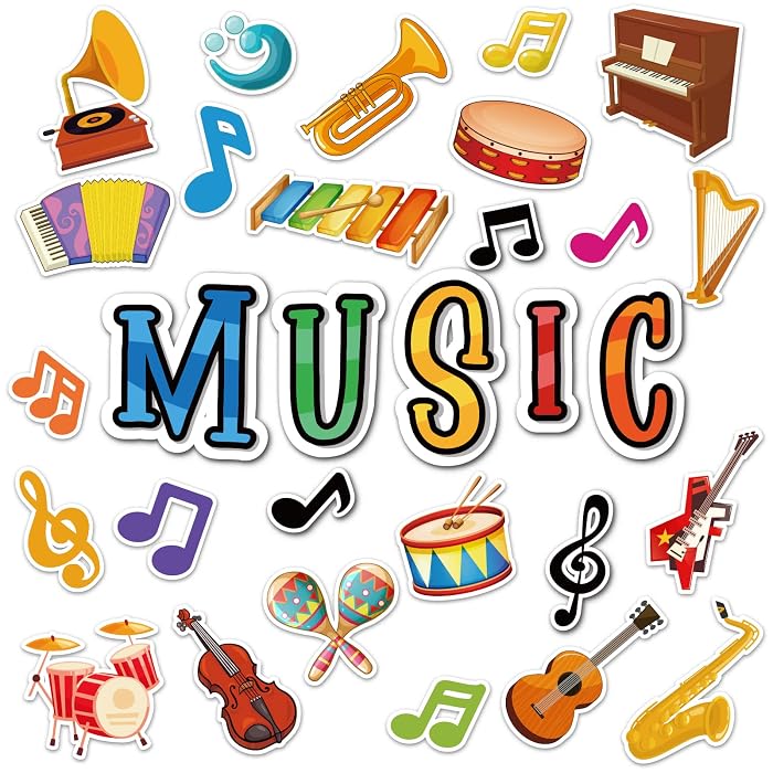 Buy Music Cutouts Music Notes Classroom Bulletin Board Decorations ...