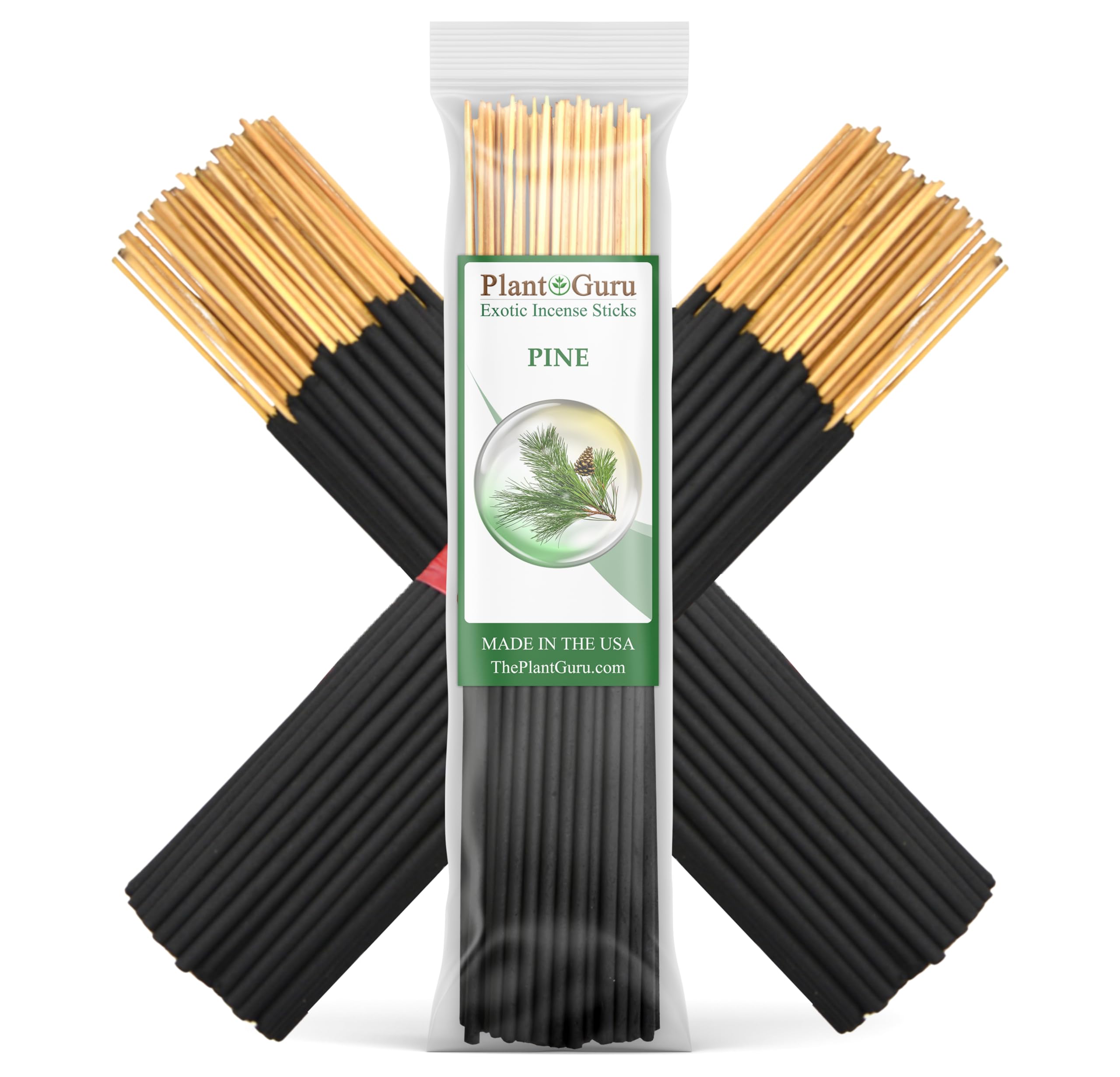 Pine Exotic Incense Sticks 7 Inch - Bulk 1 Bundle 85 to 100 Sticks - Natural 7" Long Lasting Aroma That Burns for 30 to 45 Minutes.