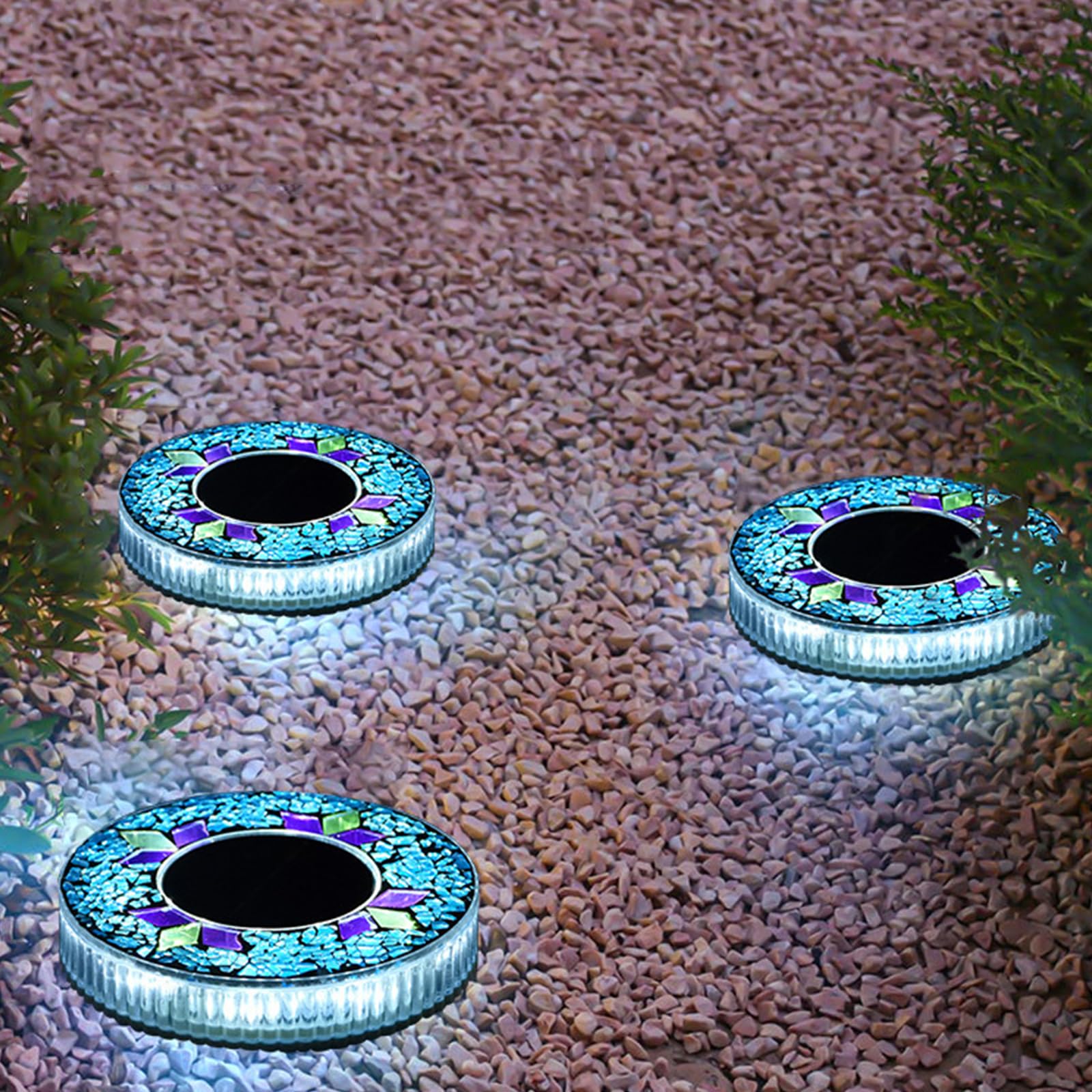 ALINUOYQ Solar Lights Outdoor Garden, Solar Garden Lights Outdoor Waterproof, LED Solars Garden Path Light for Pathway Lighting Driveway Lawn Patio Walkway Landscape Lighting