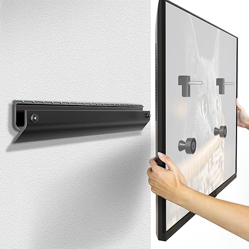 Auoace Soporte de TV para paneles de yeso sin pernos para televisión de 32 a 75 pulgadas, soporte de pared para TV sin taladro, soporta 150 libras,