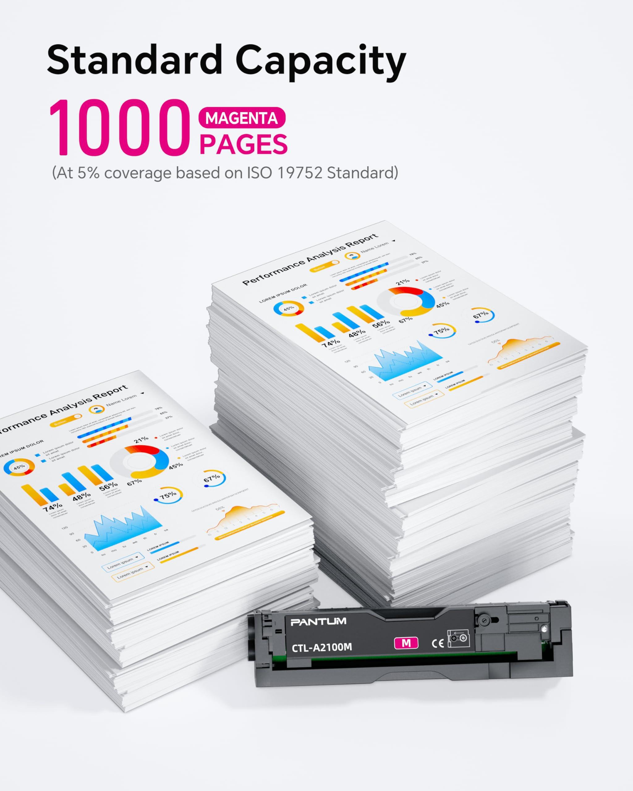 PANTUM CTL-A2100C/M/Y 3-Pack Originale Cartuccia toner compatibile con la stampante laser a colori CP2100DW CM2100DW CM2100ADW, Capacità C/M/Y 1.000 pagine