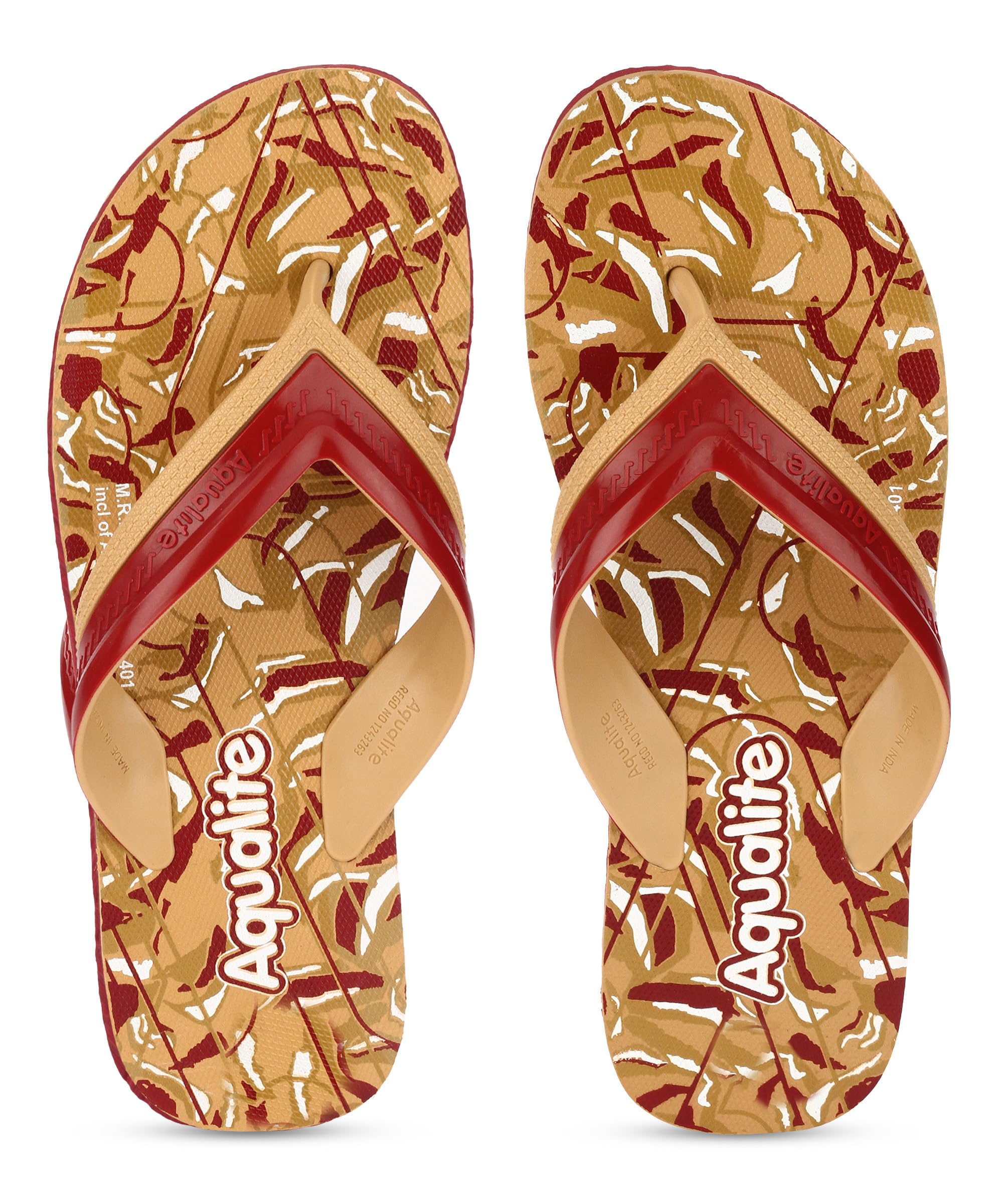 Aqualite Beige & Maroon Comfort Slippers For Men, UK 8 (B0CKLL33FD) Amazon Price History, Amazon Price Tracker