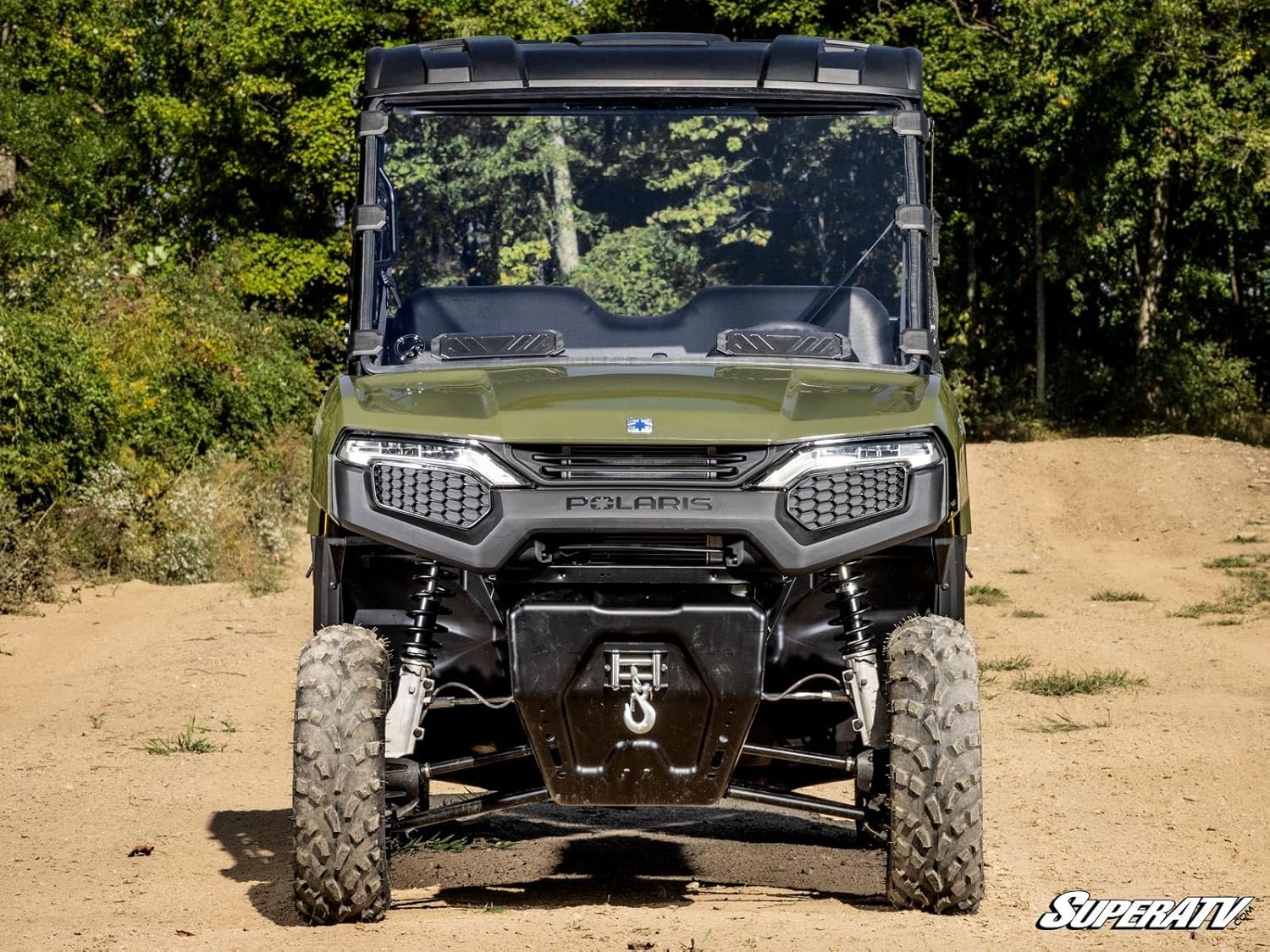 SuperATV Vented Full Windshield Compatible With Polaris Ranger 500
