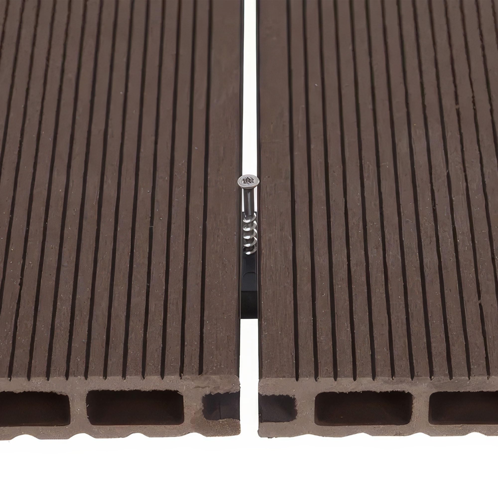 Frankystar Kaido - Set di 5 Doghe Pavimento da Esterno 150x75 cm per Giardino Patio Terrazza Pavimentazione in WPC Teak